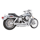 Freedom Performance Staggered Duals Exhaust for Harley 06-17 Dyna (excl. FLD) / Chrome/Black  - Customhoj