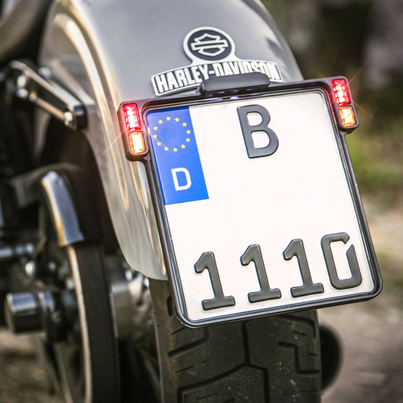 Heinz Bikes Universal All In One 2.0 LED Motorcycle Licence Plate Frame