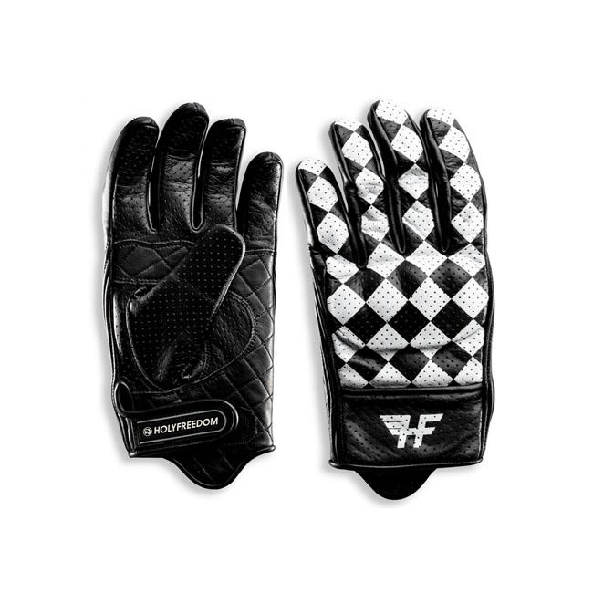 Holy Freedom Gloves Black/White / S - 8 Holy Freedom Bullit 2021 Motorcycle Gloves Customhoj