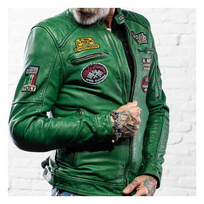 Holy Freedom Protective Jacket Green / M Holy Freedom Zero EVO Motorcycle Jacket Customhoj