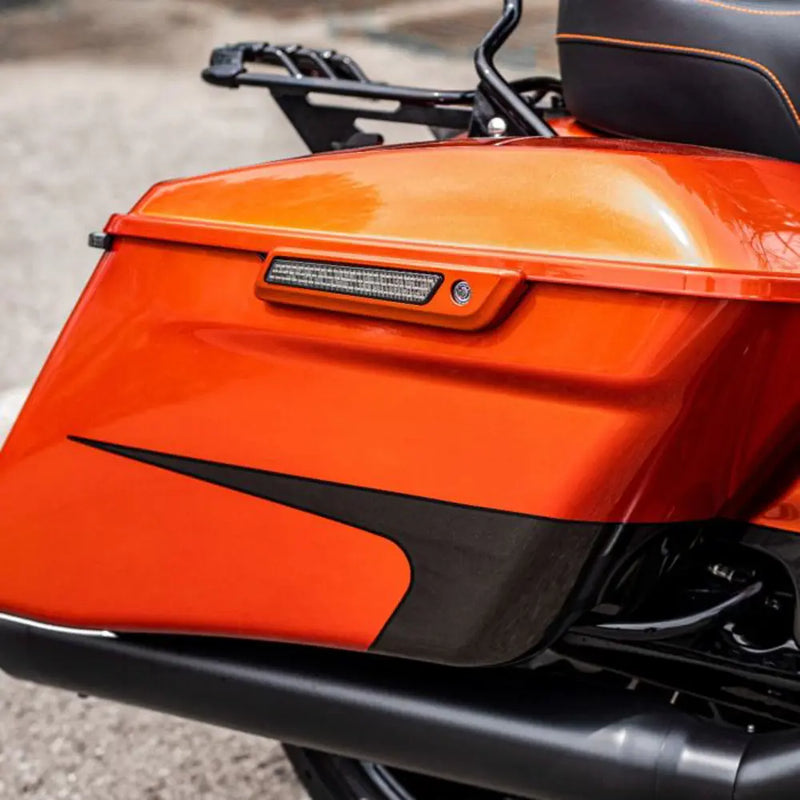 Custom Dynamics Dual Intensity LED Lampor Handtag Sidoväskor till Harley