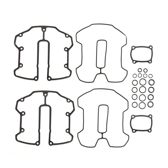 James Rocker Cover Gasket Kit for Harley 17-23 Milwaukee Eight (Repl. OEM 17030-17) / RCM (Rubber Coated Metal)