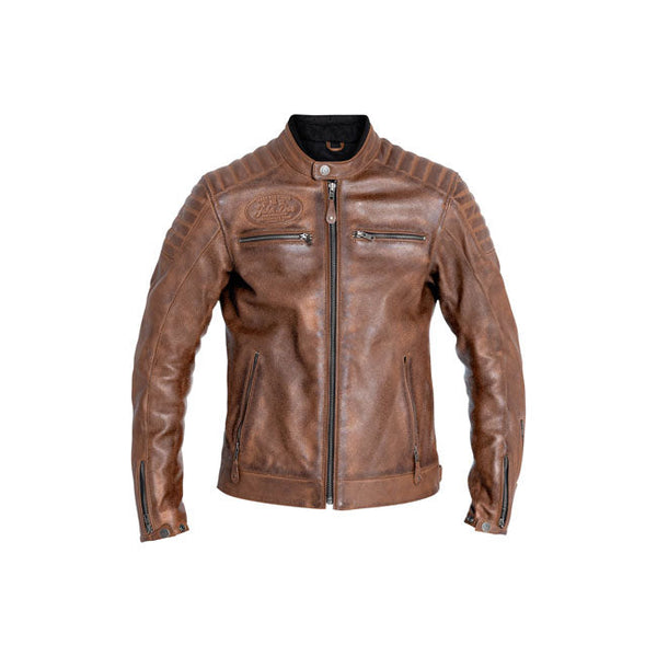 John Doe Dexter Leather Motorcycle Jacket Brown / S
