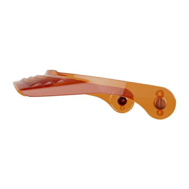 John Doe Helmet Peak Long for JD/One Orange Transparent  - Customhoj