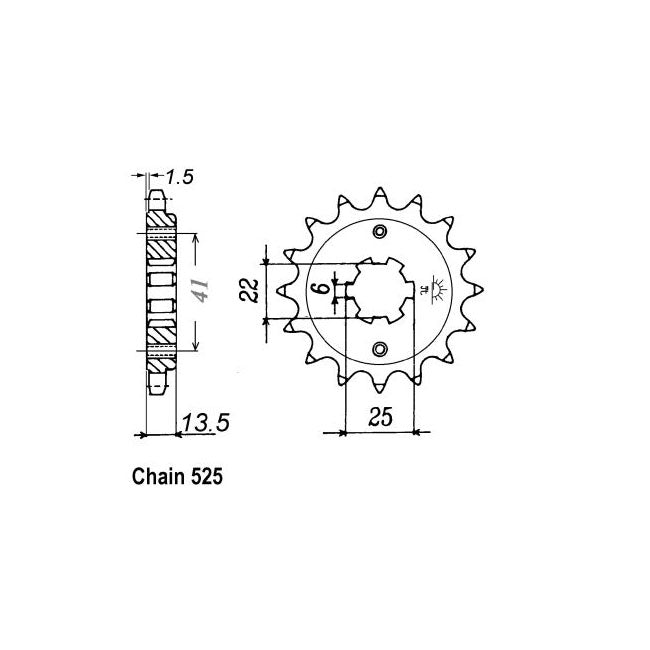 JT Sprockets Front Sprocket Honda VT600C Shadow J 87-88 JT Front Sprocket for Honda Customhoj