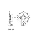 JT Sprockets Front Sprocket Yamaha SRX600 86-94 JT Front Sprocket for Yamaha Customhoj