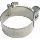 K&S Stainless Steel Motorcycle Exhaust Clamp 52 mm - 55 mm (2.04" - 2.16")  - Customhoj