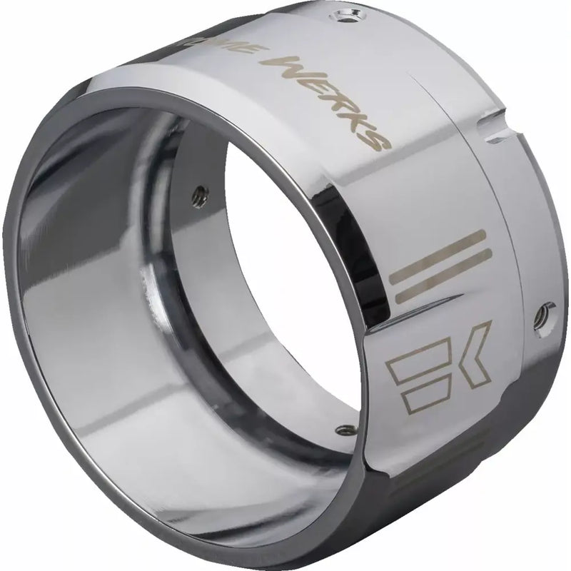 Khrome Werks 4.5" Muffler End Caps Chrome / Klassic (for left side muffler)  - Customhoj