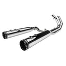 Khrome Werks Two Step Crossover Dominator Exhaust System for Harley 17-25 Touring / Chrome / Tracer Billet Tip  - Customhoj
