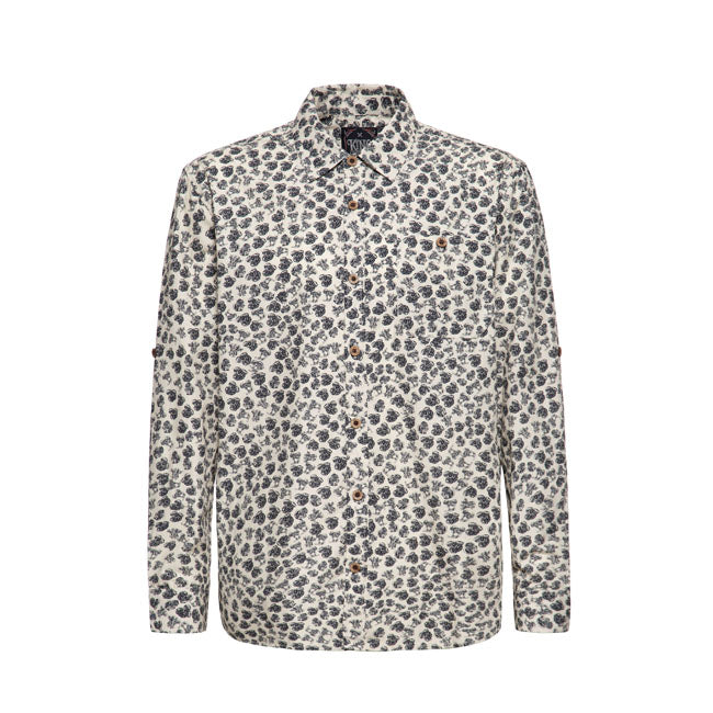 King Kerosin AOP Shirt Off White / S  - Customhoj