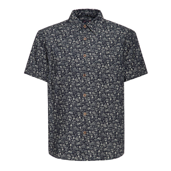 King Kerosin Biker Soul Short Sleeve Shirt Black / M  - Customhoj