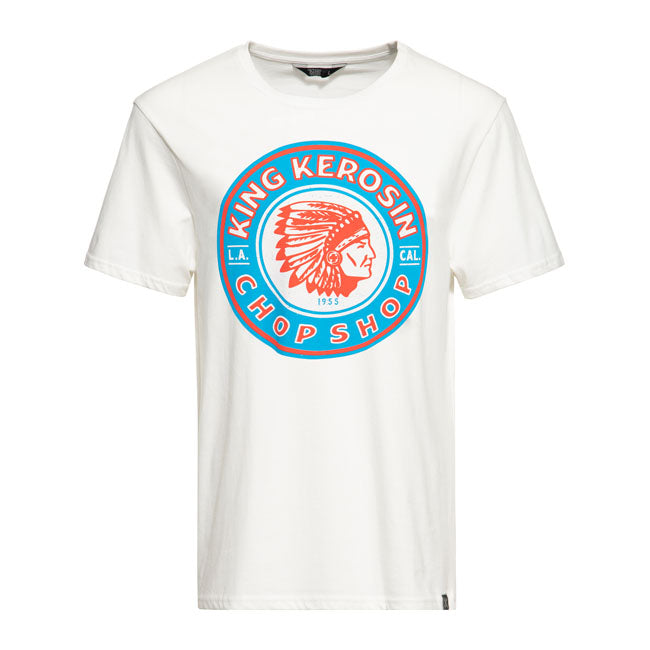 King Kerosin Chop Shop T-Shirt Off White / S