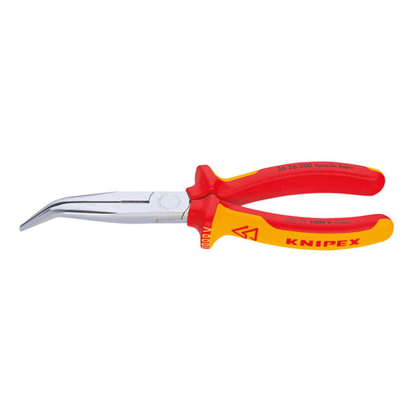 Knipex Pliers Knipex Snipe Nose Pliers with Side Cutter 45° Angled Tips VDE Customhoj