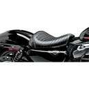 Le Pera Bare Bones Solo Seat for Harley 10-22 XL Sportster with 12.5 / 17 liter tank / Pleated Black  - Customhoj