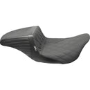 Le Pera KickFlip Seat for Harley 08-25 Touring (excl. 23-25 CVO; 24-25 Road Glide / Street Glide) / Diamond / Gripper Black  - Customhoj