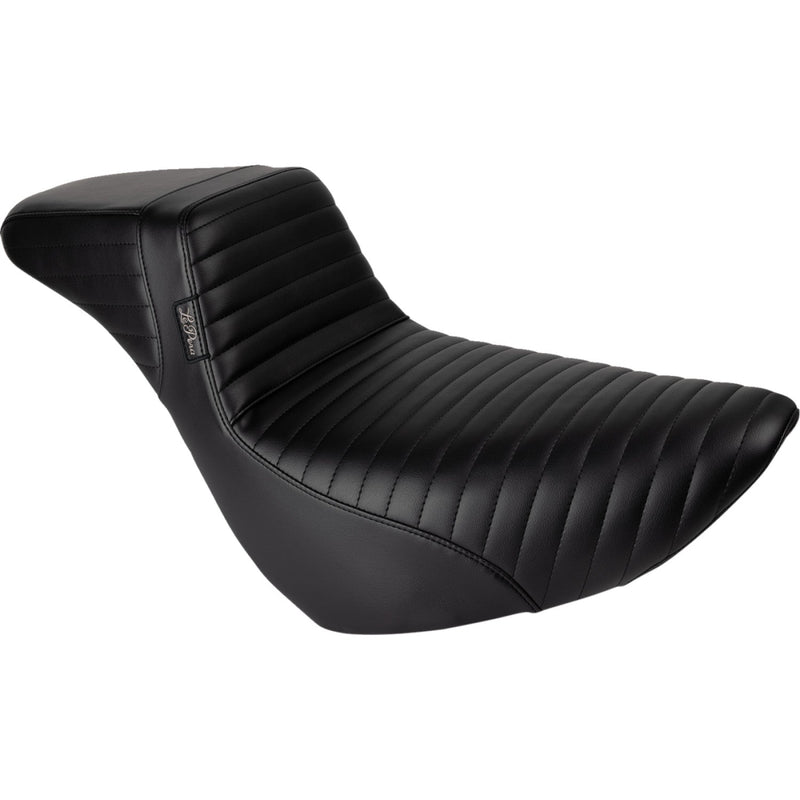 Le Pera KickFlip Solo Daddy Long Legs Extended Seat for Harley 18-25 Softail Sport Glide & Low Rider / S / ST / Pleated Black  - Customhoj