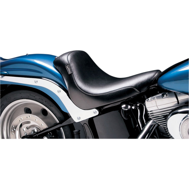 Le Pera Silhouette Deluxe Solo Seat for Harley 07-17 Softail Fat Boy / Black  - Customhoj