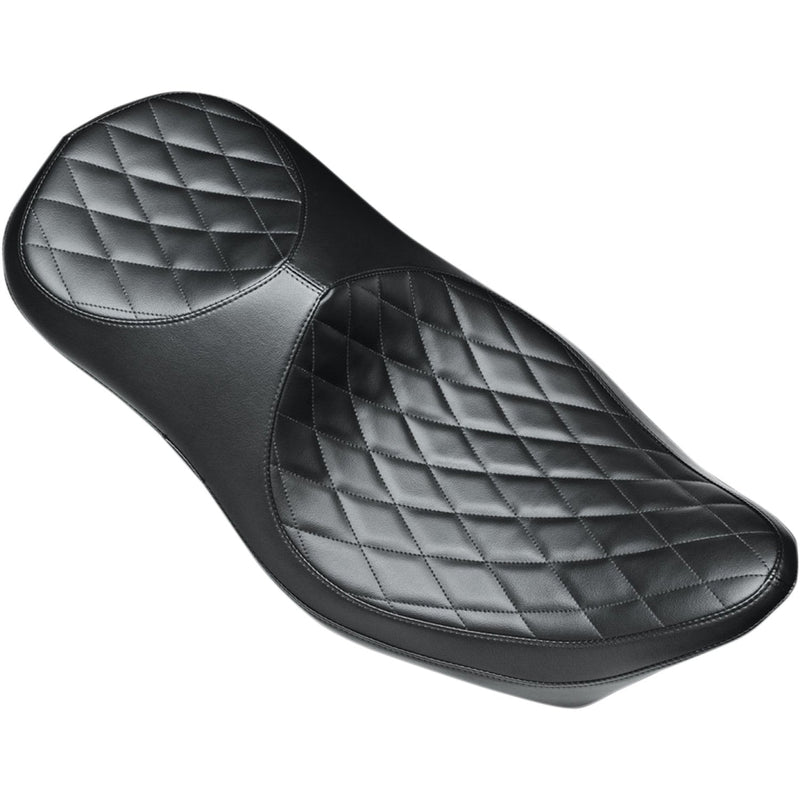 Le Pera Super Villain Seat for Harley 08-25 Touring (excl. 23-25 CVO; 24-25 Road Glide / Street Glide) / Diamond Black  - Customhoj
