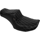 Le Pera Tailwhip 2-Up Seat for Harley 24-25 Touring Road Glide / Street Glide / Double Diamond Black / Gray  - Customhoj