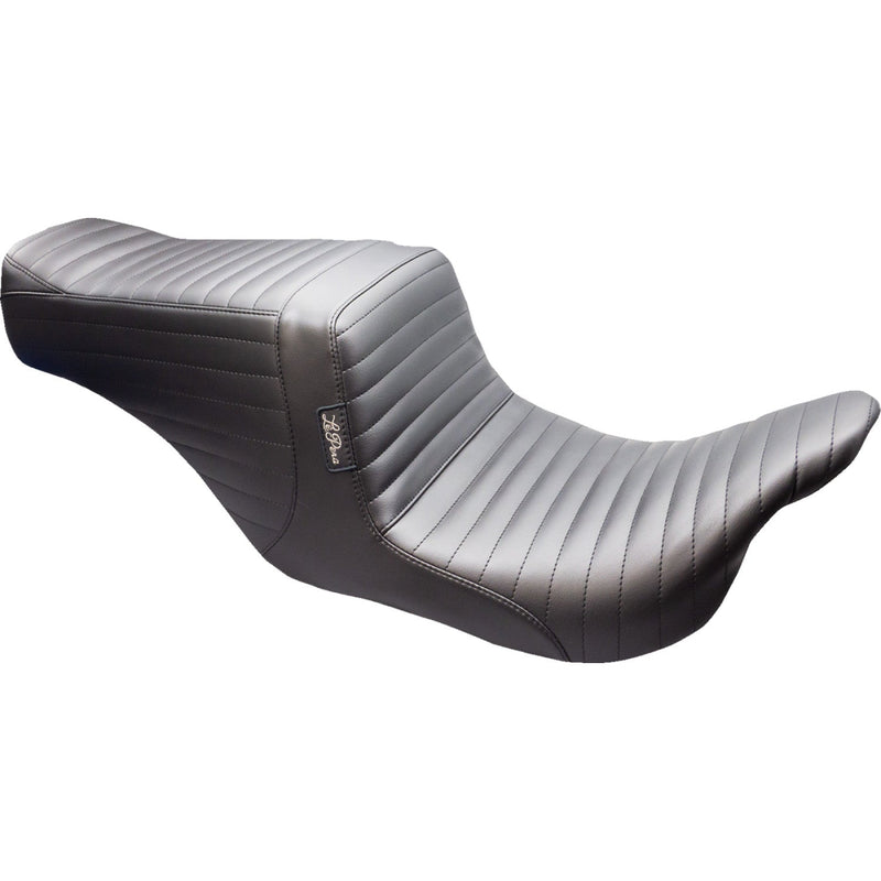 Le Pera Tailwhip Up Front 2-Up Seat for Harley 08-25 Touring (excl. 23-25 CVO; 24-25 Road Glide / Street Glide) / Pleated Black  - Customhoj