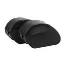 Ledrie Reinforced Rigid Leather 36L Motorcycle Saddlebag Set  - Customhoj