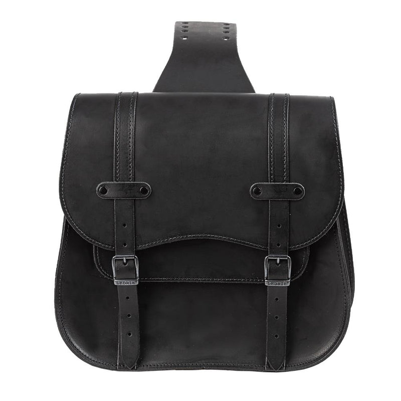 Ledrie Throw Over 30L Leather Motorcycle Postman Bag Set  - Customhoj