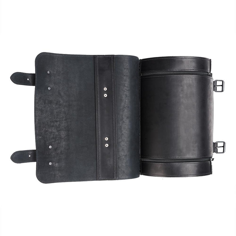 Ledrie Universal Leather Motorcycle Suitcase  - Customhoj