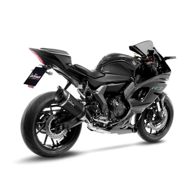 LeoVince Factory S Exhaust System for Yamaha 21-24 YZF-R7 (Black stainless steel muffler) (Race only) (14405SBU)  - Customhoj