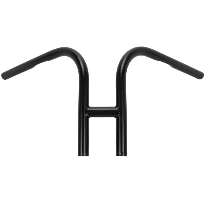 Lowbrow Customs Rabbit Ears Motorcycle Handlebars Black / With dimples (for Harley controls)