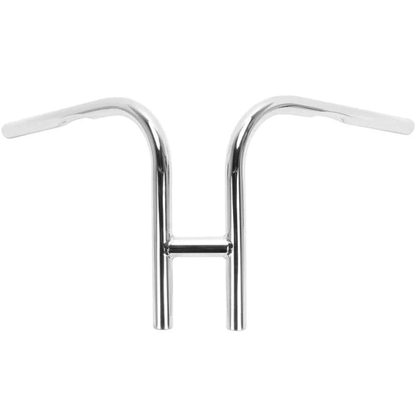 Lowbrow Customs Rabbit Ears Motorcycle Handlebars Chrome / With dimples (for Harley controls)