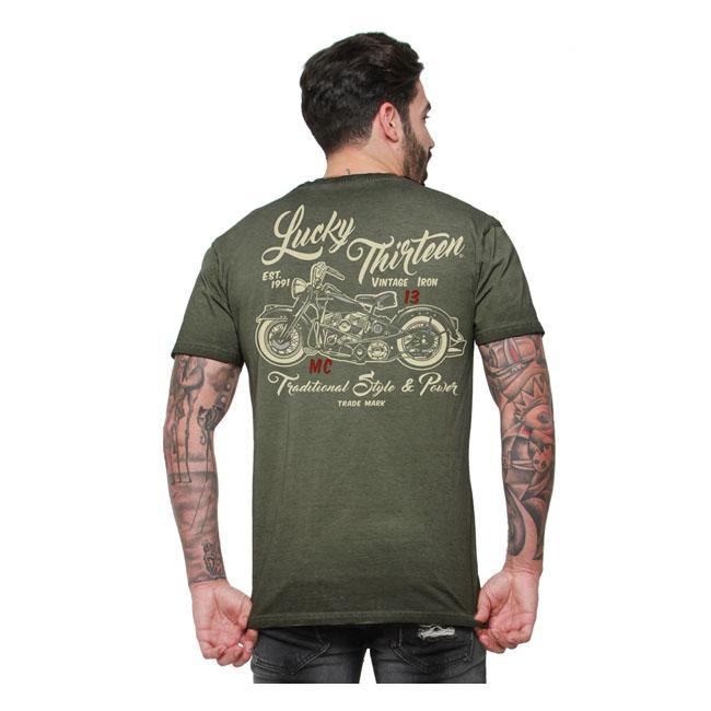 Lucky 13 T-shirt Lucky 13 Vintage Iron T-Shirt Customhoj