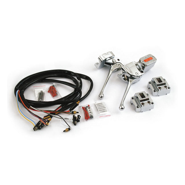 MCS Control Kit 72-81 Big Twin. 3/4" bore OEM Style Handlebar Control Kit with Switches for Harley Customhoj