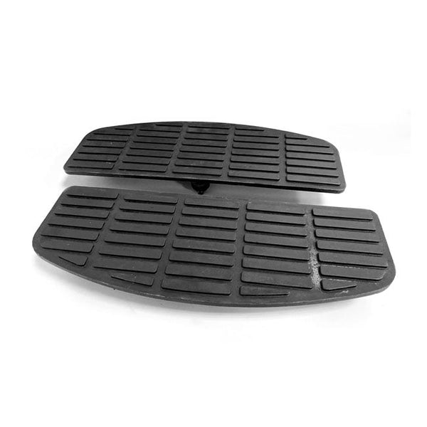 MCS Floorboard Accessories 2021 FLH Revival; 2006 some Softail, Touring (excl. FLTRX, FLHX); 12-16 FLD Switchback / Black Traditional Shaped Replacement Pad Floorboards for Harley Customhoj