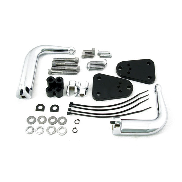 MCS Footpegs Brackets 04-21 XL With mid-Controls Adjustable Sportster Highway Bar Kit for Harley Customhoj