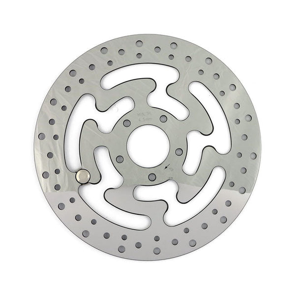 MCS OEM Late Style Polished Stainless Front Brake Disc for Harley 15-23 Softail (excl. FXSE) (11.8") / Front Right