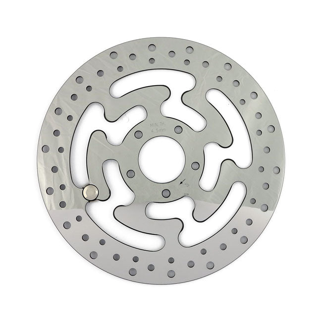 MCS OEM Late Style Polished Stainless Front Brake Disc for Harley 15-23 Softail (excl. FXSE) (11.8") / Front Right