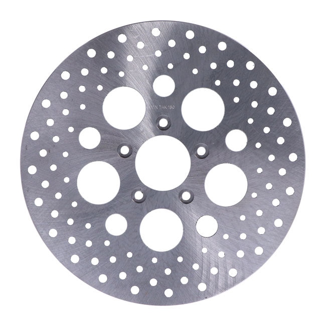 MCS OEM Style Drilled Stainless Front Brake Disc for Harley 00-14 Softail (11.5") / Drilled stainless steel