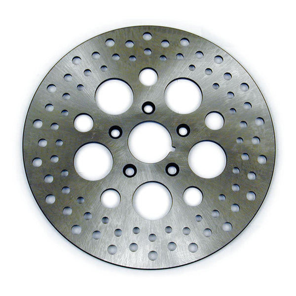 MCS OEM Style Drilled Stainless Front Brake Disc for Harley 84-99 XL Sportster (11.5") / Drilled stainless steel