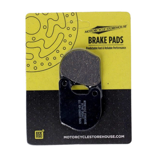 MCS Organic Brake Pads Front for Harley 77-83 FX (Replaces OEM: 44098-77)