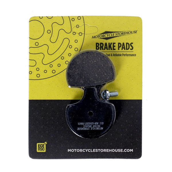 MCS Organic Brake Pads Front for Harley 84-99 Big Twin (excl. Springers) (Replaces OEM: 44063-83C)