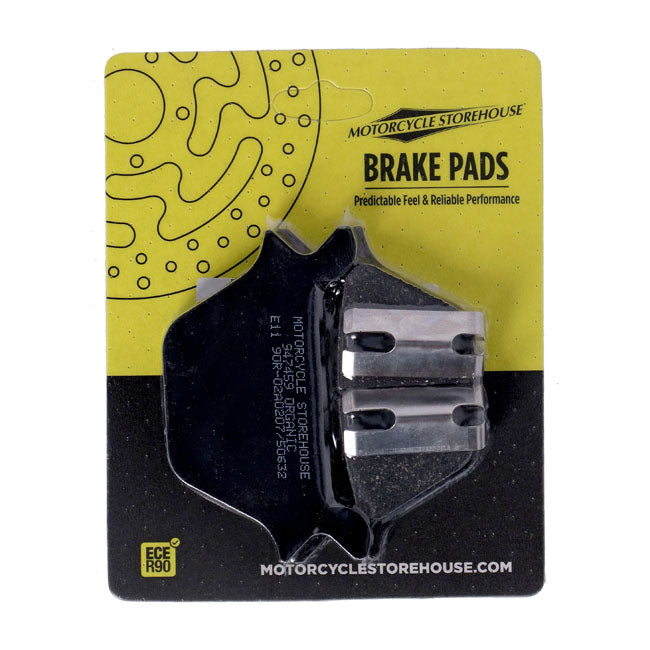 MCS Organic Brake Pads Rear for Harley L87-99 Big Twin (excl. FLT) (Replaces OEM: 44209-87C)