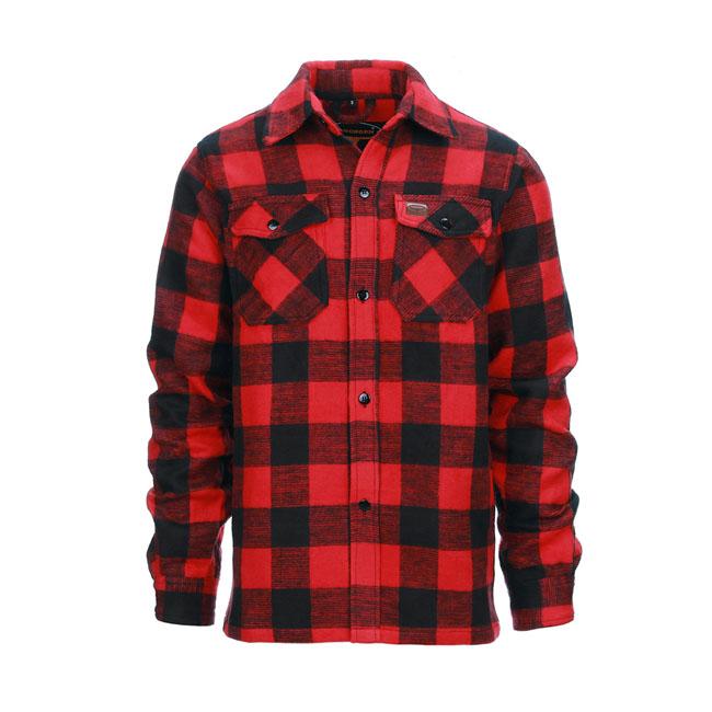 MCS Shirt Red/Black / M Lumberjack Flannel Shirt Checkered Customhoj