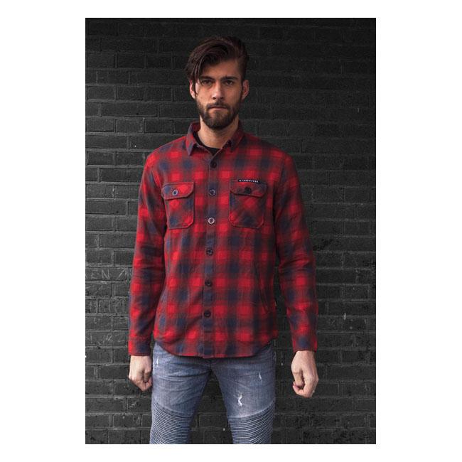 MCS Shirt Red/Gray / S MCS Worker Flannel Shirt Customhoj