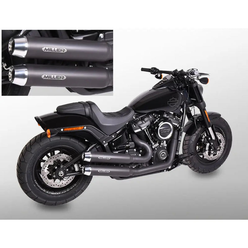 Miller Bronco Euro 4 Exhaust System for Harley  - Customhoj