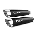 Miller El Grande Euro 3 Exhaust System for Suzuki 06-16 VZR M 1800 R / M109R / Matte Black / Slash Cut Polished  - Customhoj