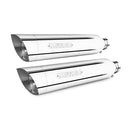 Miller Independence Euro 4 Slip-On Mufflers for Harley 18-20 Softail Breakout (107/114" engine) / Polished / Slash Cut Polished  - Customhoj