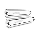 Miller Montana Euro 3/4 Slip-On Mufflers for Harley 2017 Softail Slim (103" engine) / Polished / Straight Polished  - Customhoj