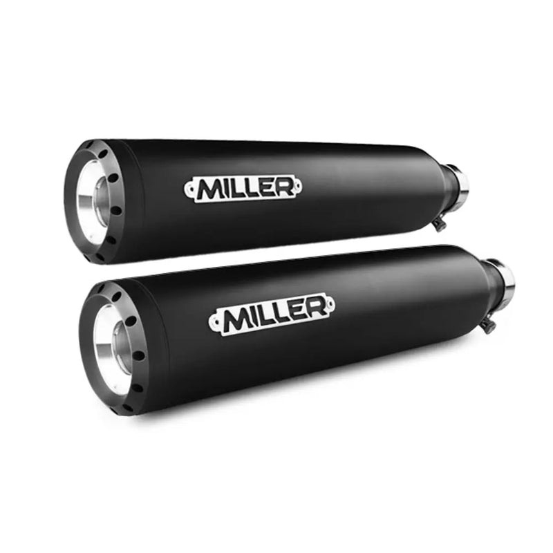 Miller Nexus Euro 3 Exhaust System for Kawasaki 96-08 VN 1500/1600 / Classic / Mean Streak / Matte Black / Straight Matte Black  - Customhoj