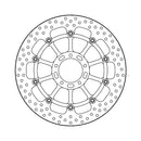 Moto-Master Brake Disc Ducati Monster 1200 R 16-20 Moto-Master Halo Front Left Brake Disc for Ducati Customhoj