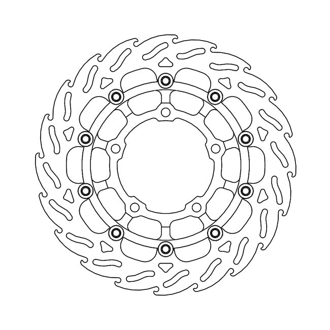 Moto-Master Brake Disc Honda CB 650 R 19-22 Moto-Master Flame Front Left Brake Disc for Honda Customhoj